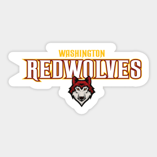 Washington RedWolves Concept Sticker